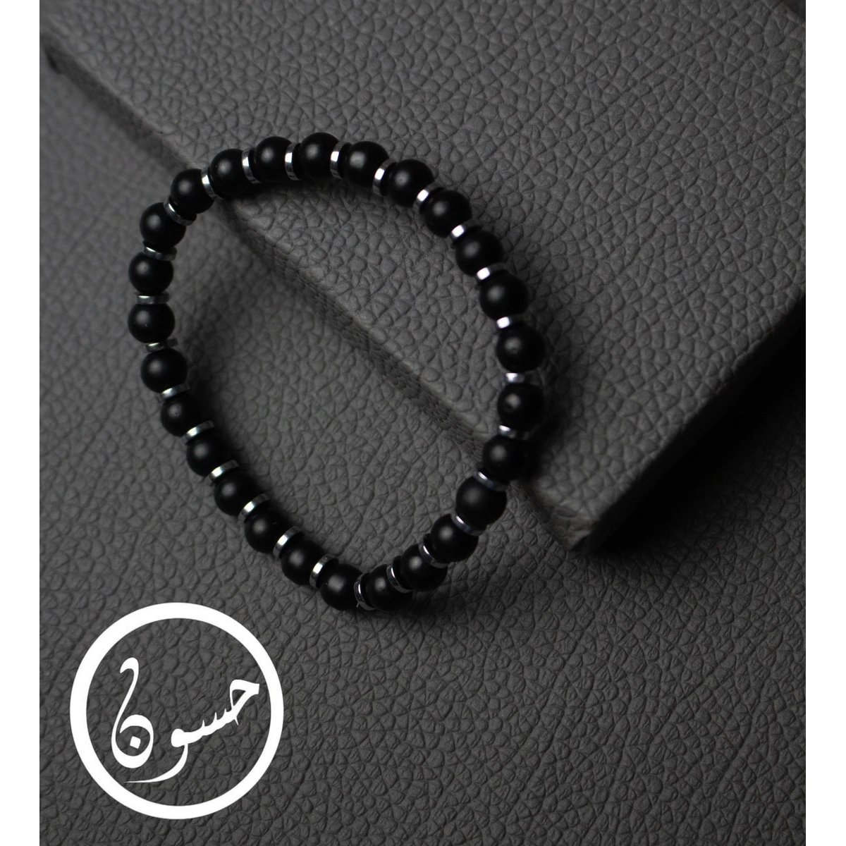 إنسيال اونكس حجر بـ فضة هيماتيت